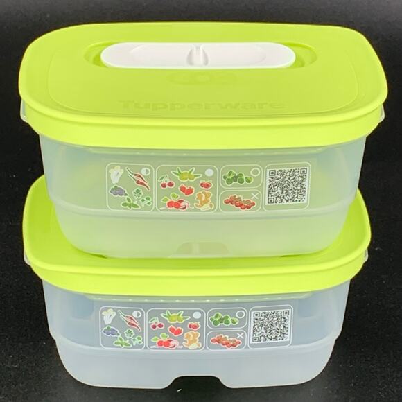 Tupperware FridgeSmart Containers Set Mini 1.5 Cup 375 mL Fresh Produce New - Picture 7 of 7